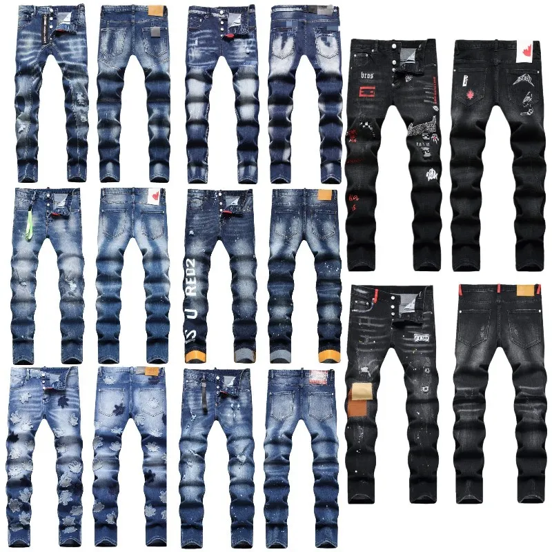 Jeans heren Jean Denim Broek Heren Designer Dames Zwarte Broek Dames Vintage Wash Effen Blauw rechte pasvorm lange broek casual denim broek lente zomer streetwear