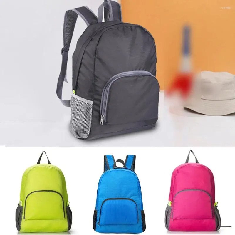 Backpack Foldable Fashion Lady High Capacity Waterproof College Women Laptop School Bags Men Travel Book Bag Climb