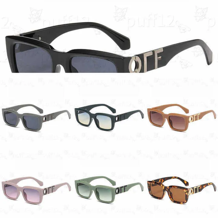 Off W Solglasögon Luxury Fashion Offs White Luxury Designer för män och WO -stil 40001 Fashion Classic Thick Plate Black White Square Frame Eyewear Glasses G07S W4LW