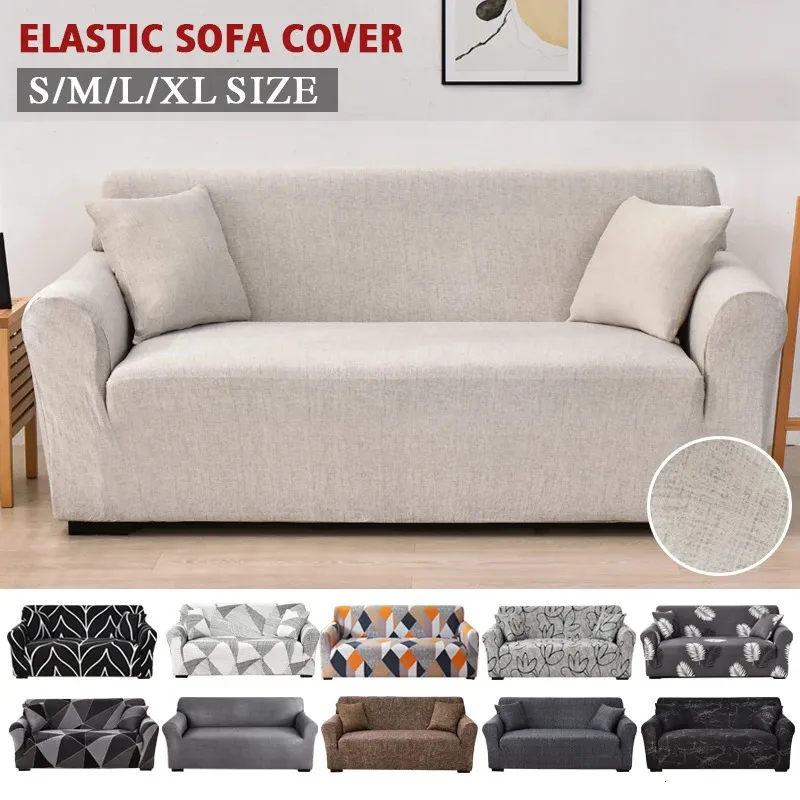 Coolazy Stretch Plaid Sofa Schonbezug Elastische Sofabezüge für Wohnzimmer Funda Sofa Stuhl Couchbezug Home Decor 1234-Sitzer 240131