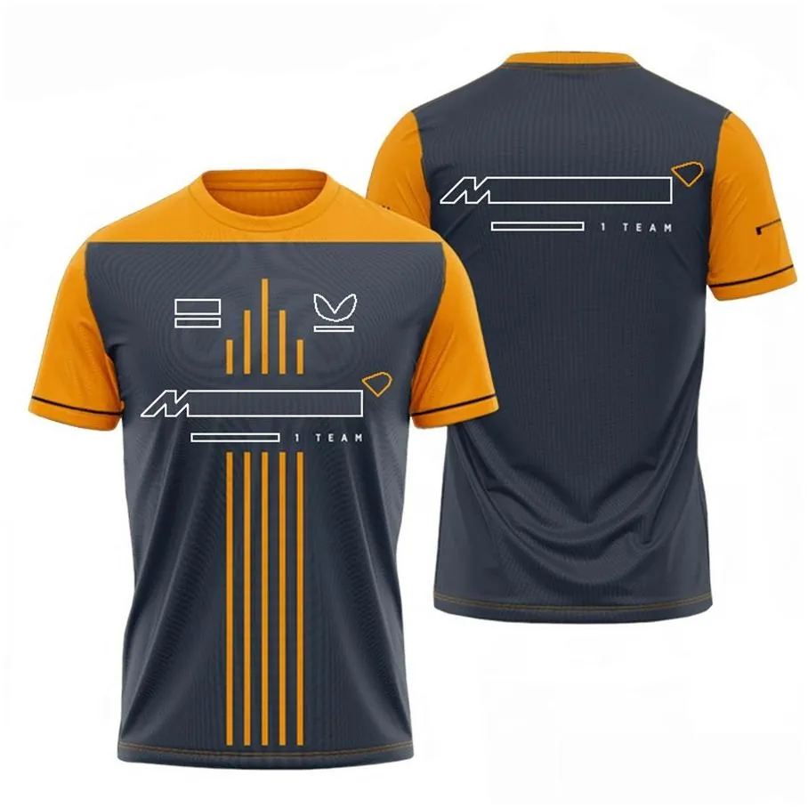 T-shirts pour hommes Vêtements de moto Nouveau costume de course F1 Hommes à manches courtes Série T-shirt Plus Taille Équipe Uniforme Personnalisation Drop Livraison Automobiles Otrkm 9UKA