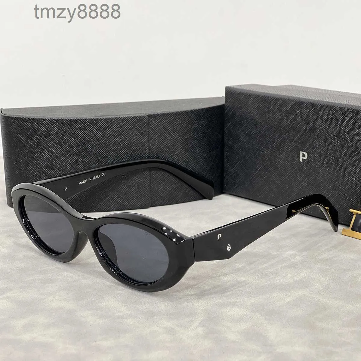 Gafas de sol de diseñador Elipses Ojo de gato para mujeres Marco pequeño Tendencia Hombres Gafas de regalo Playa Sombreado Protección UV Polarizado con caja Niza PDOT