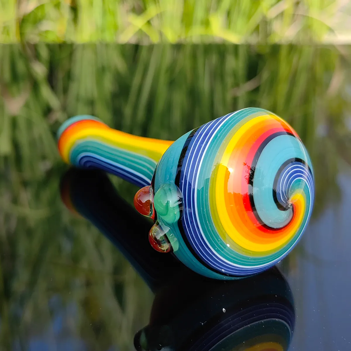 Pipe à main pour fumer en verre Heady Glass Fumer Pipe USA COULEUR TOBAC SUMEL