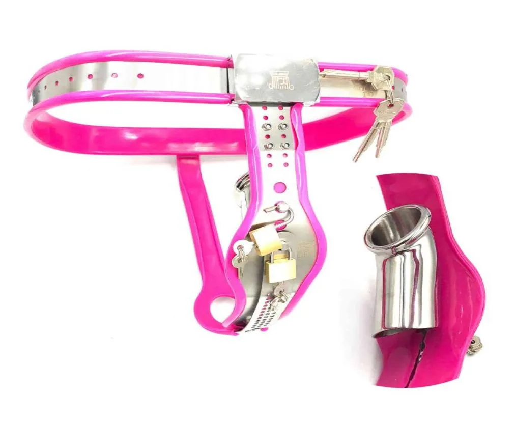 Female Strapon Belt Panties BDSM Bondage Male Metal Lock Device for Woman Men Erotic Urethral 2106183293130