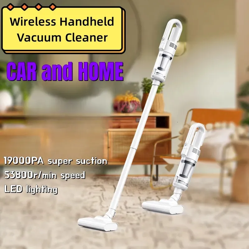 Multifunction Homeappliance 19000Pa Cleaning Machine Powerful Wireless Car Vacuum Cleaner Metal Strainer Portable Handheld 240125