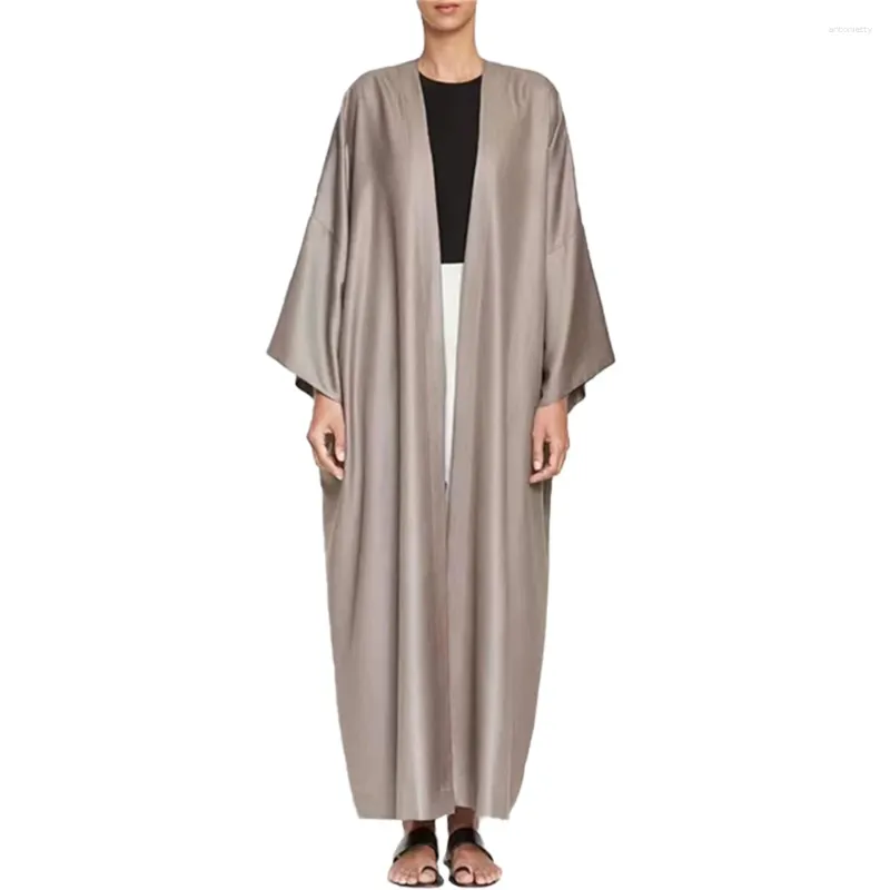 Etnische Kleding Bescheiden Abaya Voor Vrouwen Moslim Kimono Vest Dubai Maxi Jurk Eid Ramadan Islamitische Turkije Kaftan Arabisch Gewaad Jalabiya