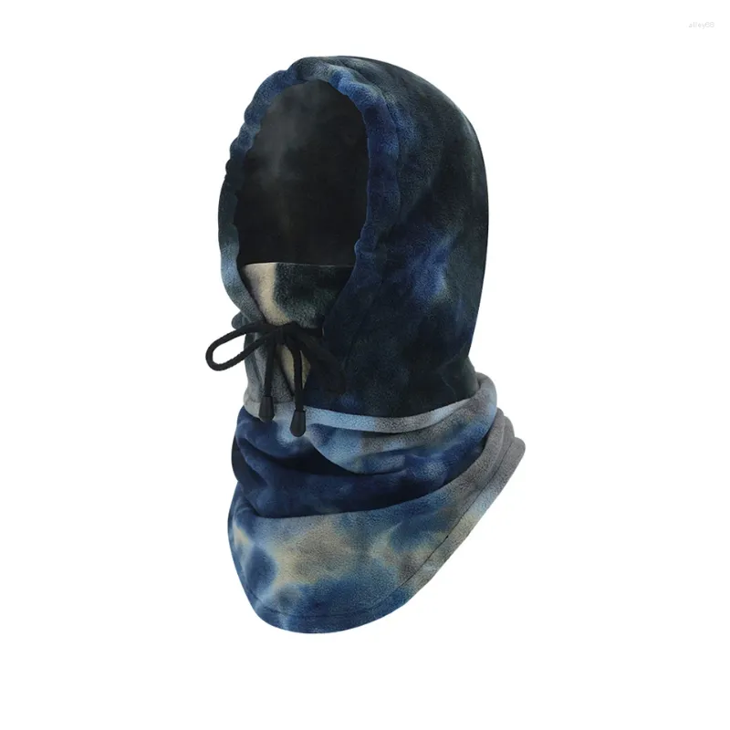 Bandanas hiver cyclisme casquette de ski coupe-vent cagoule en peluche chaleur écharpe froid rembourré capuche masque vélo vélo sport de plein air chapeau unisexe