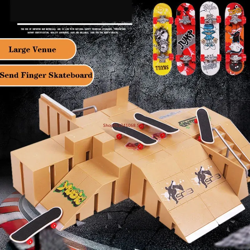 Finger Skateboards Set With Ramp Parts Tech Deck Practice For Kids