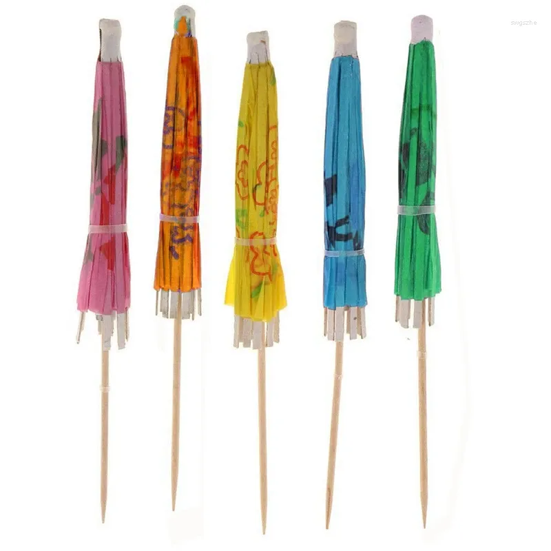 Forks 200PCS Cocktail Umbrella Picks Assortments Durable Easy Install To Use