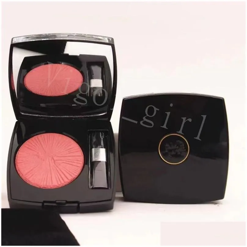 Blush 2022 New B Girl Face Beauty Cosmetics Långvarig naturlig harmonie de harmoni 0,38 oz nettovikt 11g med borste och 6 färgfall OTP8H