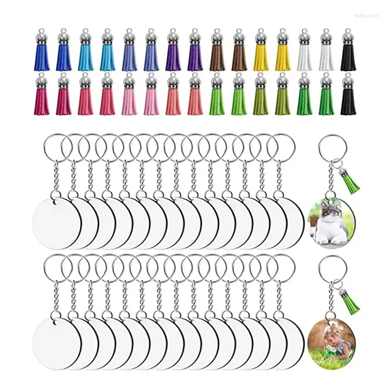 Chaveiros Sublimação Keychain Blanks Bulk 120Pcs Set para DIY Crafting