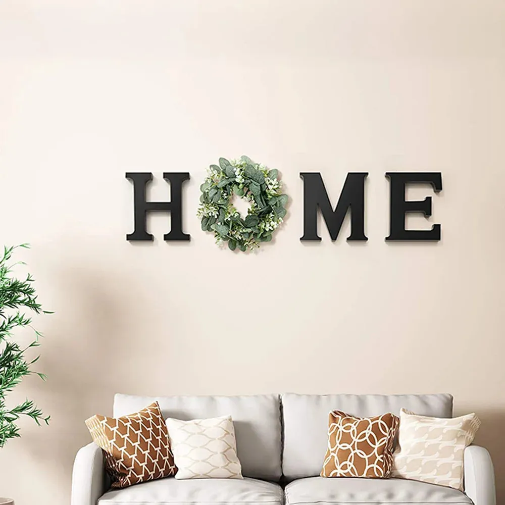 Zestaw listu domowego DIY ręcznie wykonany drewniany wisiorek ścian DIY rzemieślniczy ornament impreza ślubna salon Home Wall Decor rękodzieło 240124