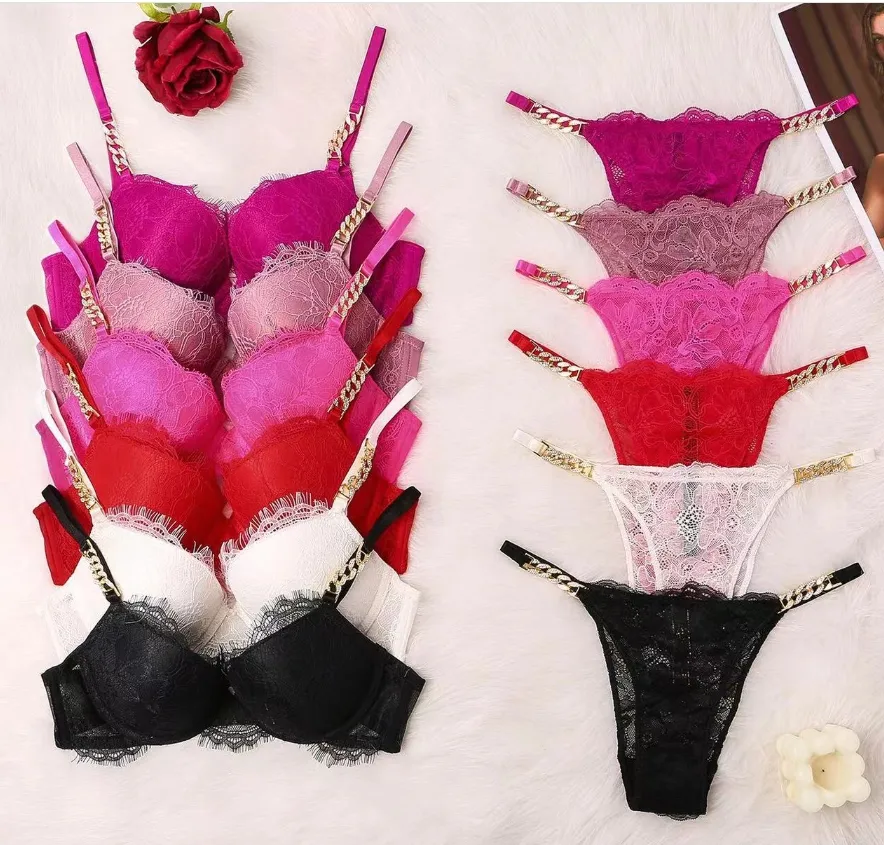 Sexy Lingerie Comfort Women Set Push Up Bra Lingerie Set Female 2