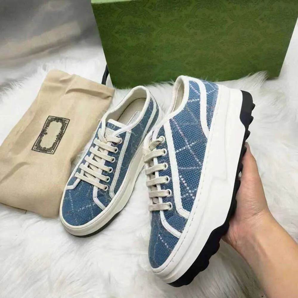 2024 Designer Women Casual Shoes Italy Low-cut 1977 High Top Letter High-quality Sneaker Beige Ebony Canvas Tennis Shoe Luxury Fabric Trims Thick-soled Shoes 35-45