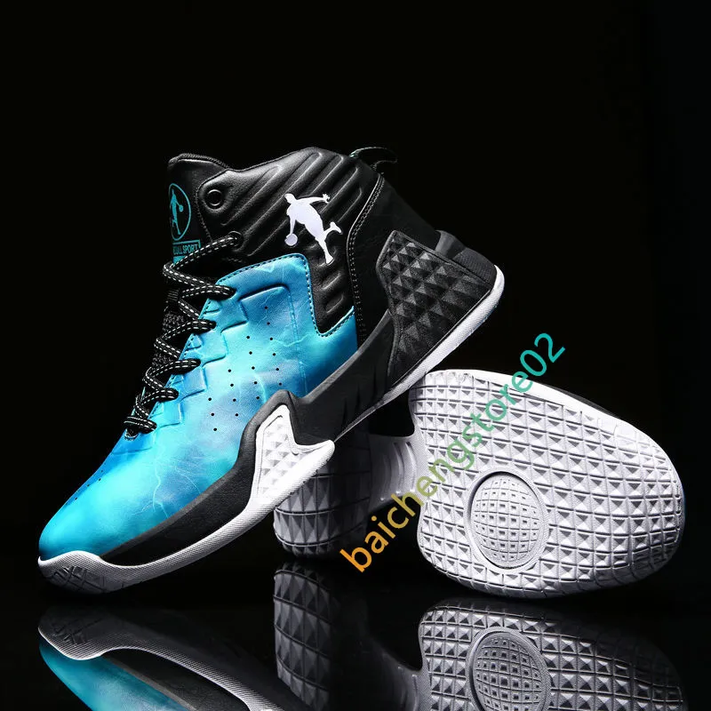 Männer Professionelle Basketball Schuhe Air Kissen Basketball Turnschuhe High-top Männliche Straße Schuhe Atmungsaktive Sport Basketball Stiefel L29