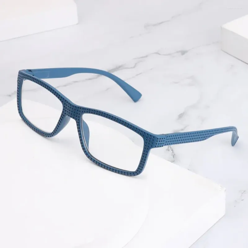 Solglasögon anti Blue Light Reading Glasses Men Vintage Matte Square Presbyopia Eyeglasses Women Ultralight Farsighted Eyewear 1.0 till 3.5