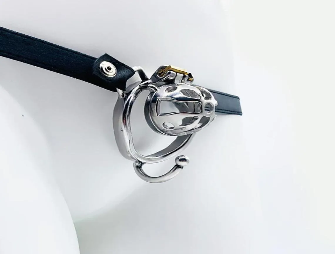 Massage FRRK31 Cage Curved Ring With Support Testicles Strap On Belt Adult Sex Toys For Man Stainless Steel Metal Cock Penis1172146