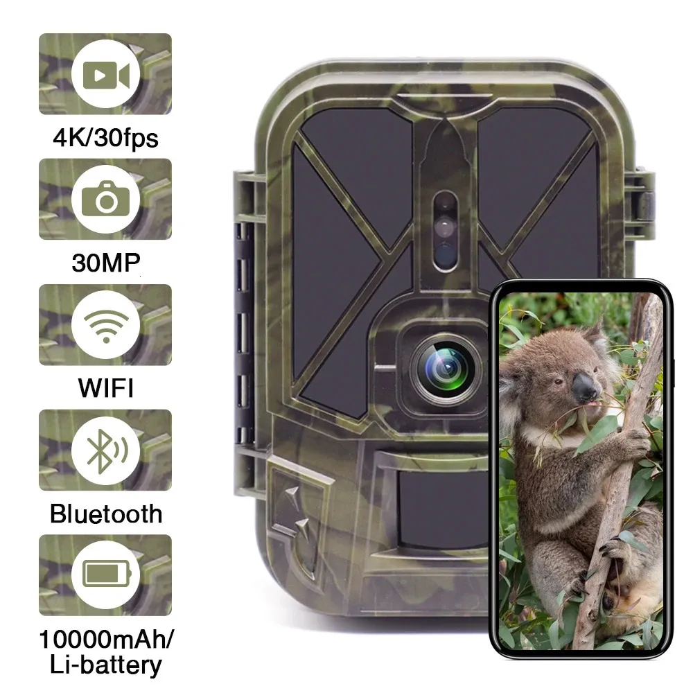 Save Big on Bulk Live Feed Trail Camera 4K WiFi Trail Camera 30MP Night  Vision Wildlife Cam With Bluetooth APP, 10000mAh Battery For Live  Streaming