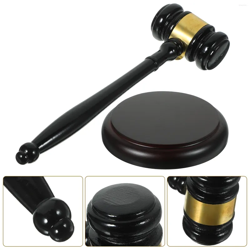 Garden Hammer Props Wooden Auction Hammer For Judges Realistic Court Gavel With Child Friendly