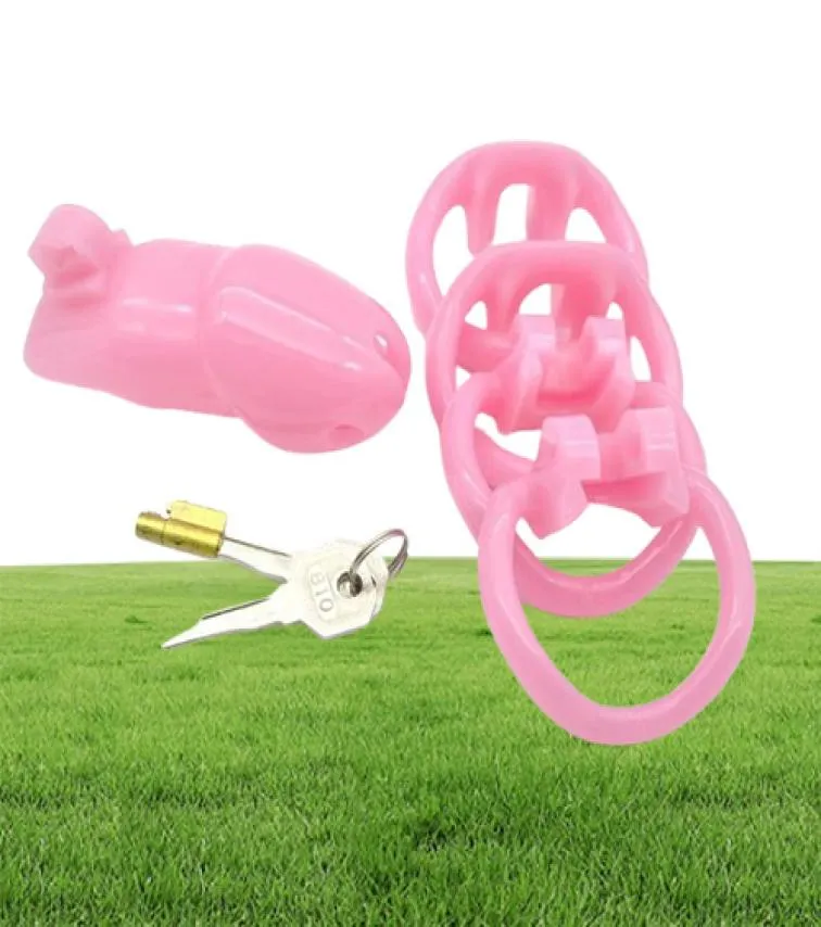 L Size Stealth Lock DeviceCock CageVirginity Lock with 3 Size Penis RingCock RingAdult Game BeltSNA2382397227