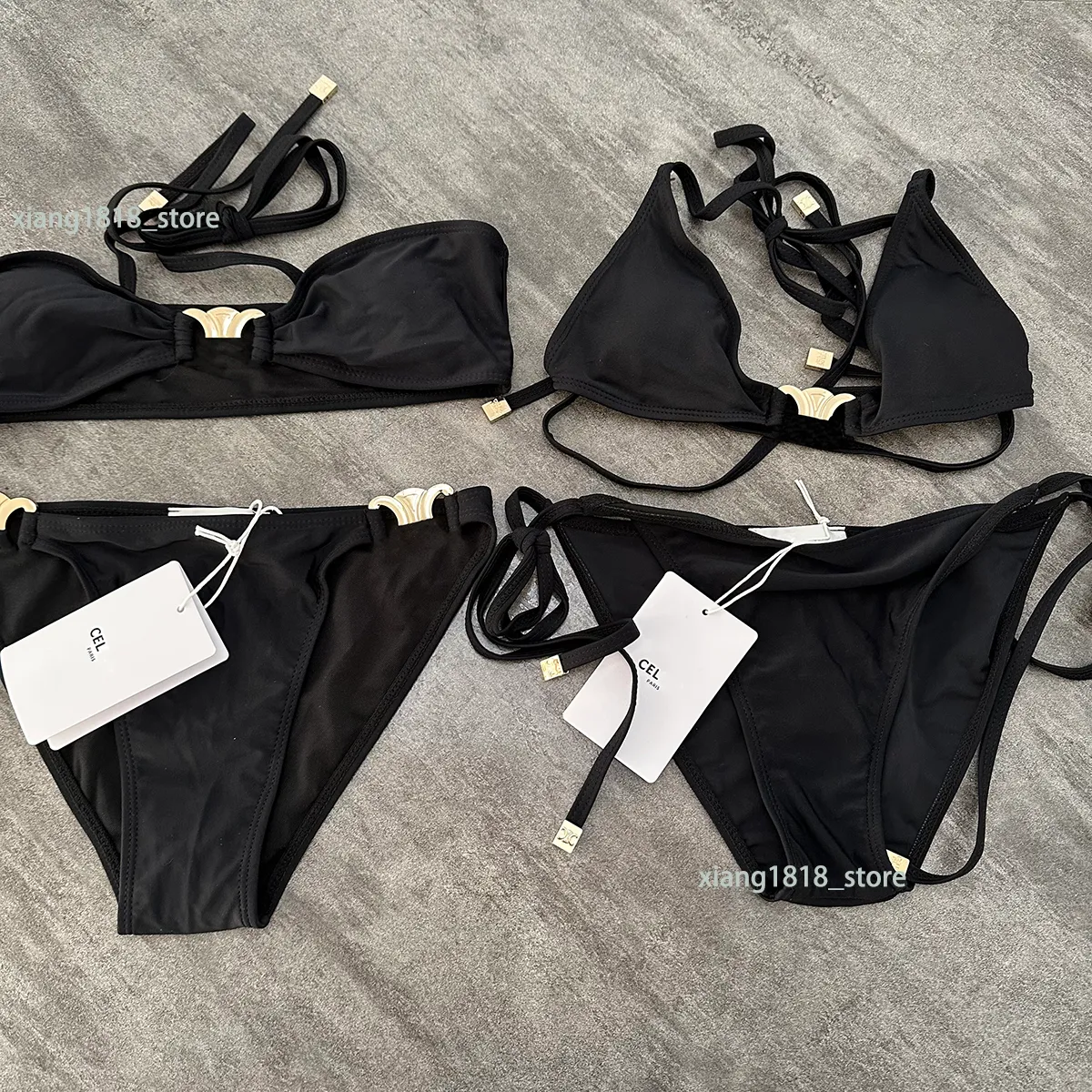 Frankreich Paris Designer Hochwertige Damen-Bikinis-Set, sexy Ein-/Zweiteiler-Bikini, transparenter Luxus-Marken-Badeanzug