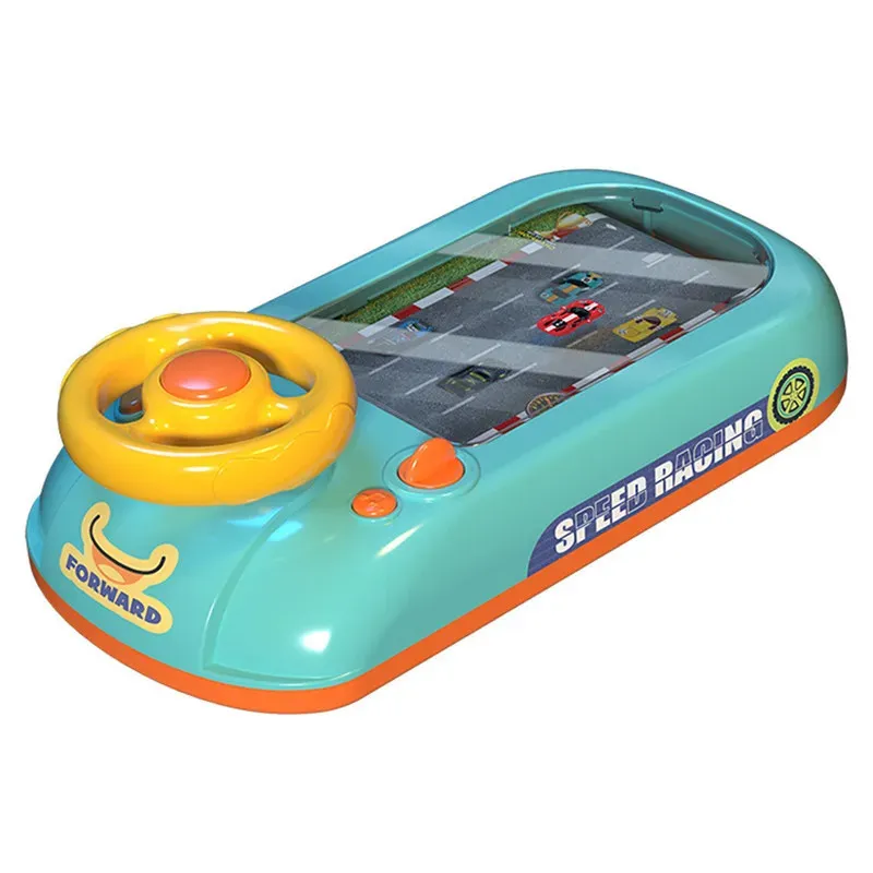 Racing Car Electronic Adventure Game ratt som kör leksaksbarn Simuleringsfordon med musikljud för barn Baby Gift 240131