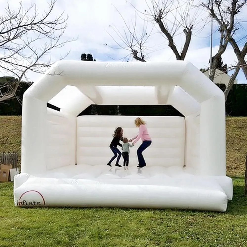 4,5x4,5 m (15x15 piedi) Con ventilatore all'ingrosso Spedizione gratuita a porta, Casa gonfiabile per buttafuori per matrimonio all'aperto, Castello per adulti che salta per bambini rimbalzanti per la festa di compleanno