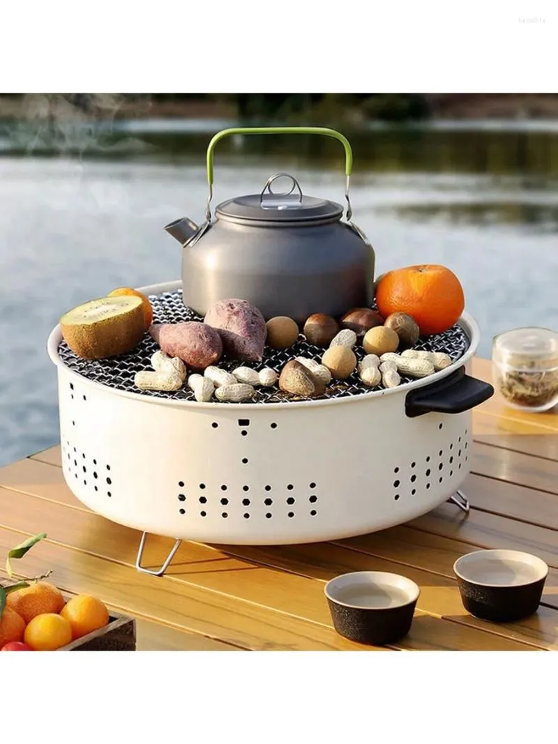 Cookware Set Home Outdoor Camping Small Portable Carbon Oven Tea Set