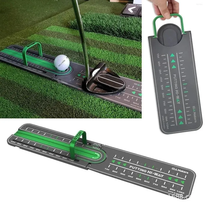 Aides à l'entraînement de golf PuPractice Distance de précision Putting Drill Exerciseur Ball Pad Accessoires Entraîneur