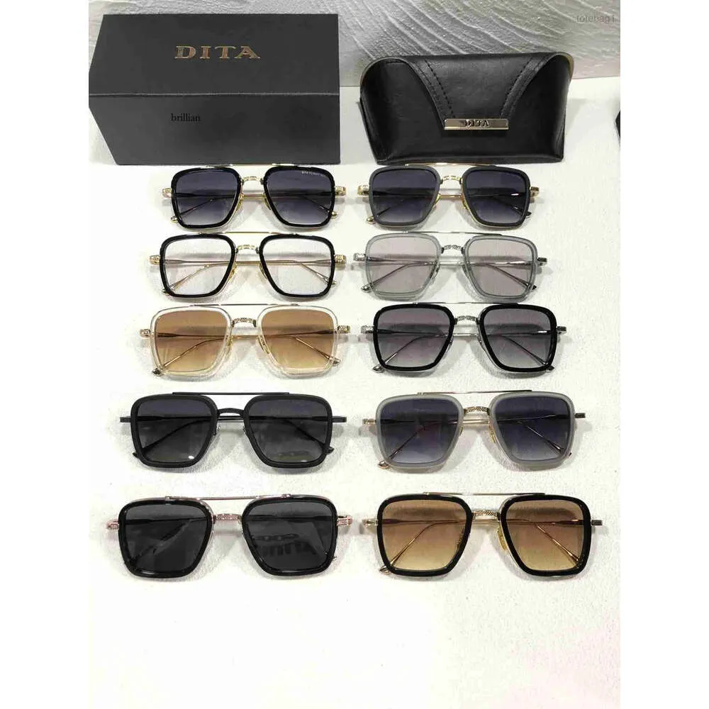 Occhiali da sole per uomo donna originale Dita Flight 006 designer alla moda retrò marca occhiali moda design donna metallo B0KV