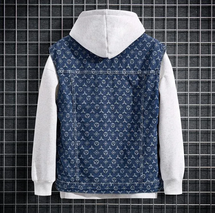 designer vest men sleeveless jeans jacket loose brand denim jackets mens coat_voghion.com