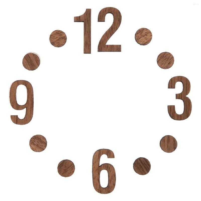 Relojes de pared 1 juego de reloj Números de madera DIY Digital Colgante Números de madera Decoraciones