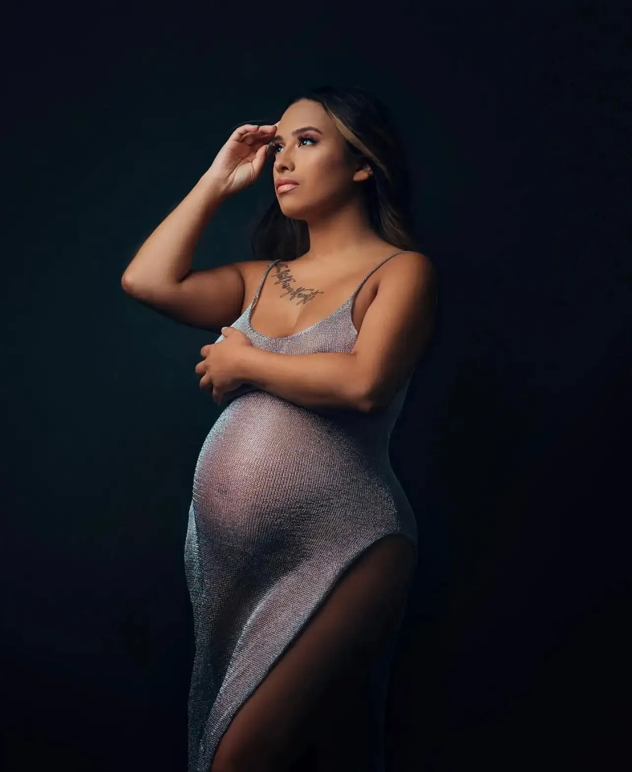 Pregnancy Shoot Dresses: Elegant Gold Knitted... From Bao08, $90.02 |  DHgate.Com