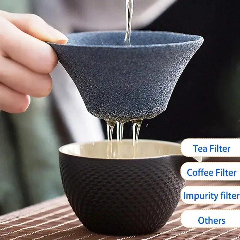 Filtr kawy Ceramiczny sitko herbaty Dipper Wylać z filtra herbaty filiżanka herbaty filtra kroplowa filtr kawy