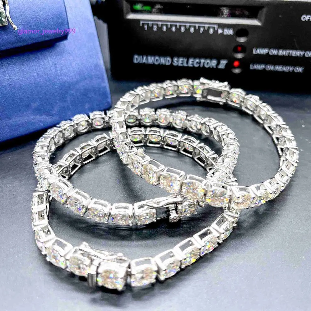 Hip Hop Jewelry Custom Pass Tester 3mm 4mm Diamond Moissanite Vvs Tennis Chainmoissanite Set with Diamonds