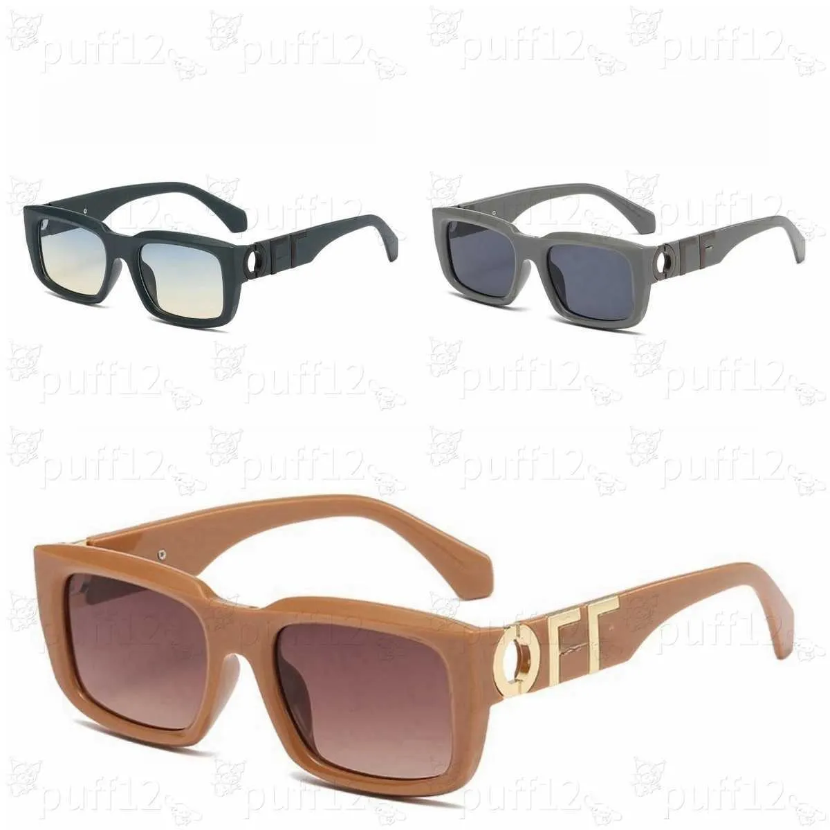 Diseñador para hombres y mujeres Gafas de sol Moda Off W Gafas de sol Offs White Cool Style Hot Suanglass Classic Placa gruesa Negro Blanco Gafas con montura cuadrada OP52