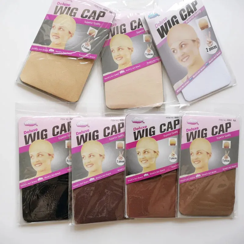 30pcs 15 -bagstocking Cap Modna rozciągliwa czapka siatki siatkowa Tkanie Czarno -Brown Beige Fair Hair Caps HairNets 240118