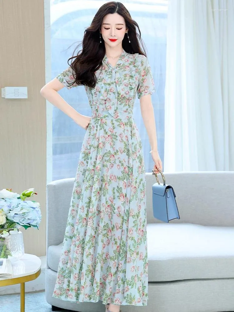 Floral Chiffon Beach Dress Elegant Summer Party Outfit For Women 2024 From Warlikeman 25.02 DHgate.Com