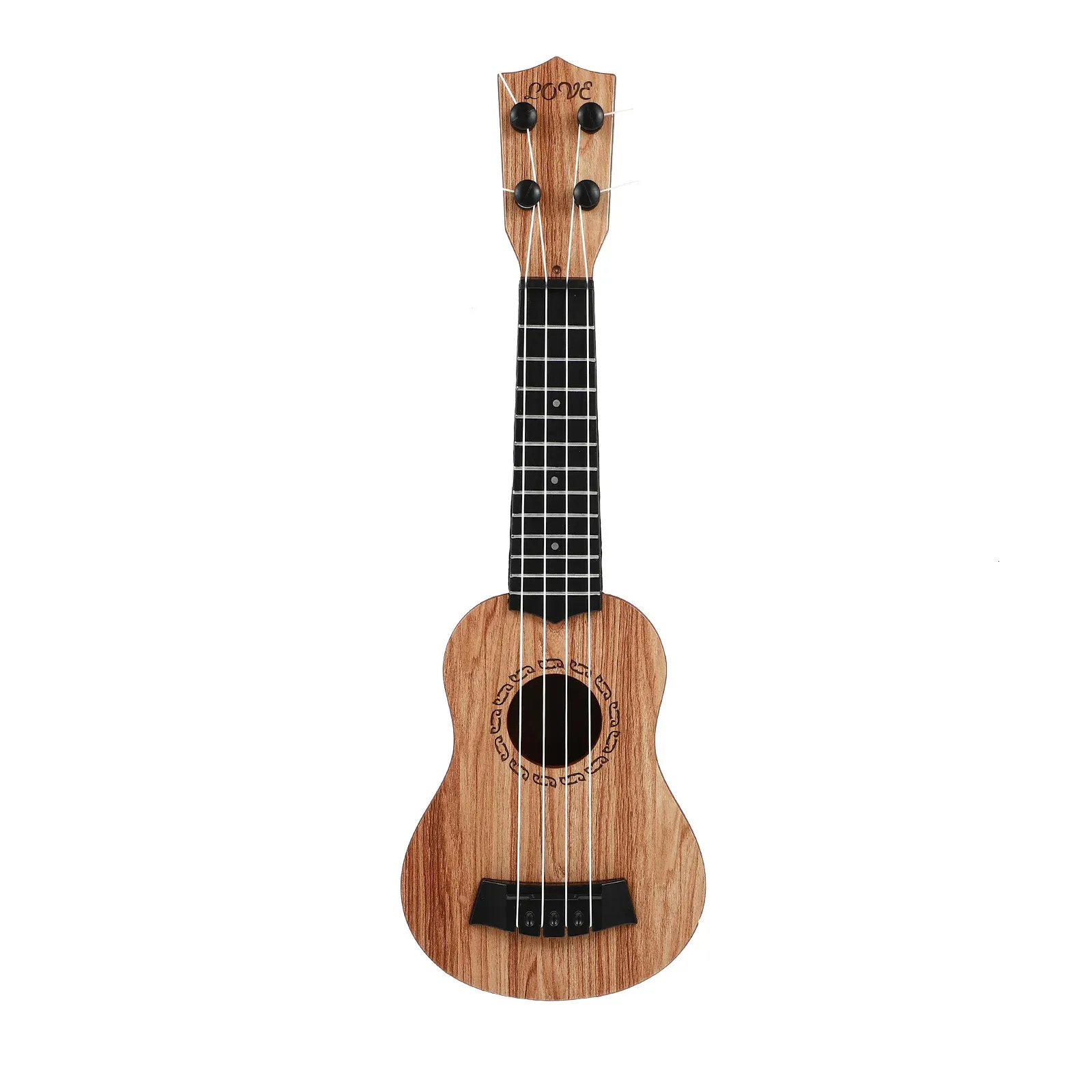 Ukulele gitarr barn leksak ukuleles nybörjare mini trä musikinstrument nybörjare trä utbildning lära sig småbarn uke sträng 240124