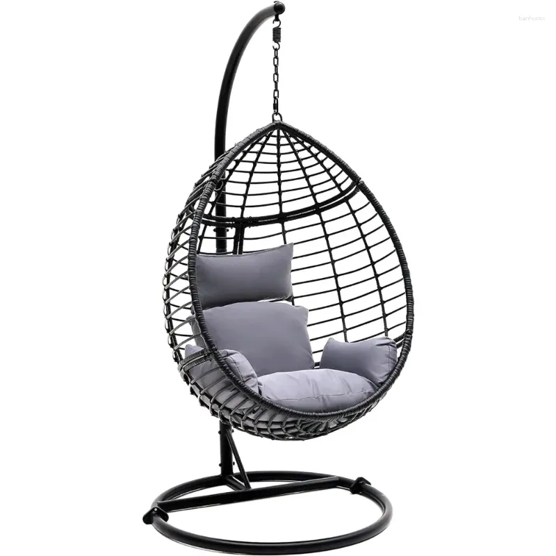 Obozowe meble wiklinowe winorośli -krzesło do produkująca z wiszącym hamakiem stalowe hamaki na zewnątrz spać ogród