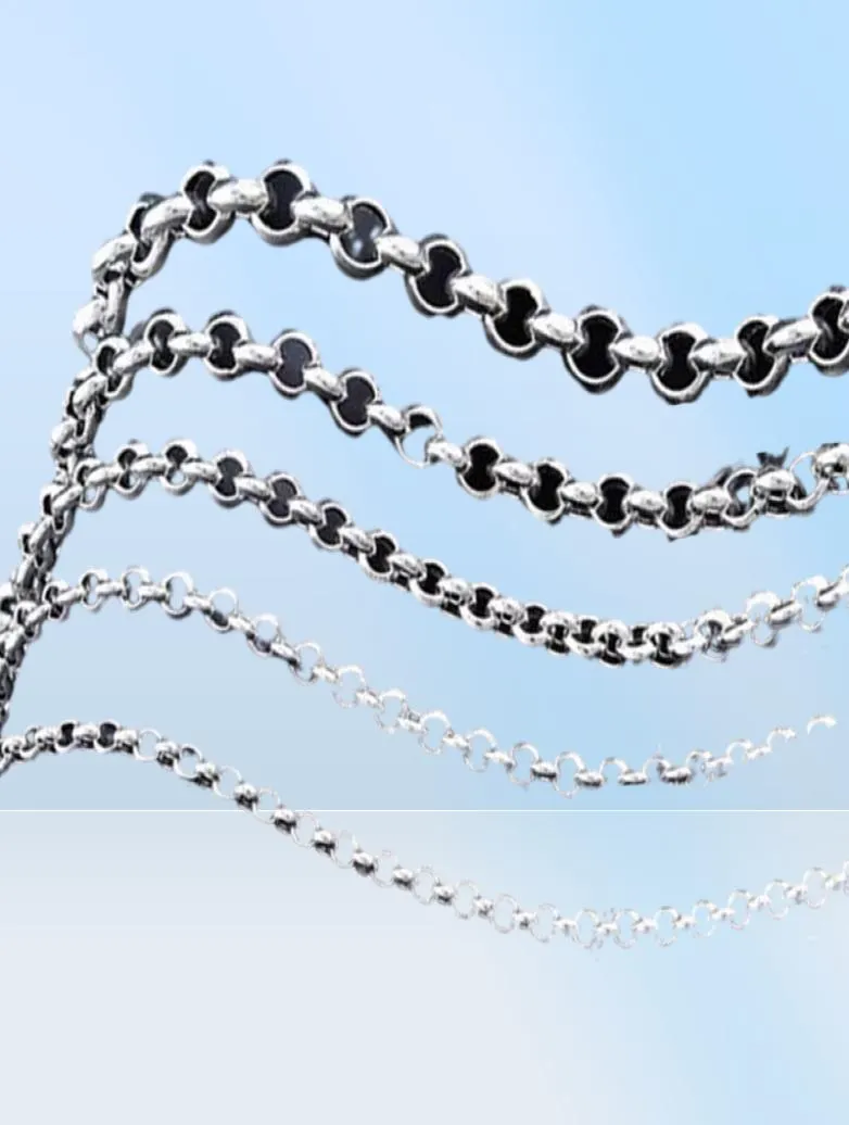 Модные цепочки из стерлингового серебра S925, ожерелье 2022, мода 3 мм, 8 мм, OChain S, ювелирные изделия из чистого серебра для мужчин и женщин, цепочки2482092