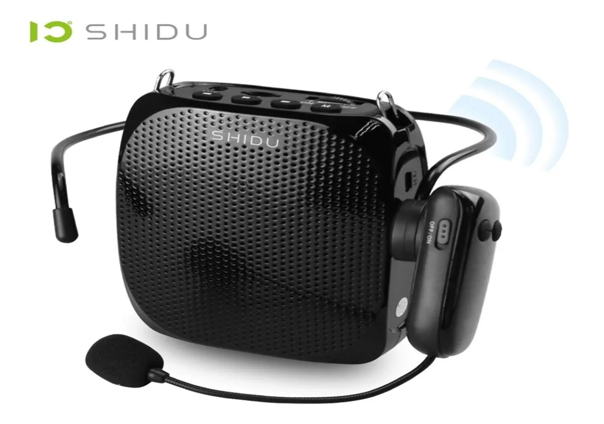 Shidu S615 Ultra Wireless Voice Amplifier Portable UHF Mini O Högtalare USB LautsPrecher för lärare Tourrist Yoga Instructor 2111233591071