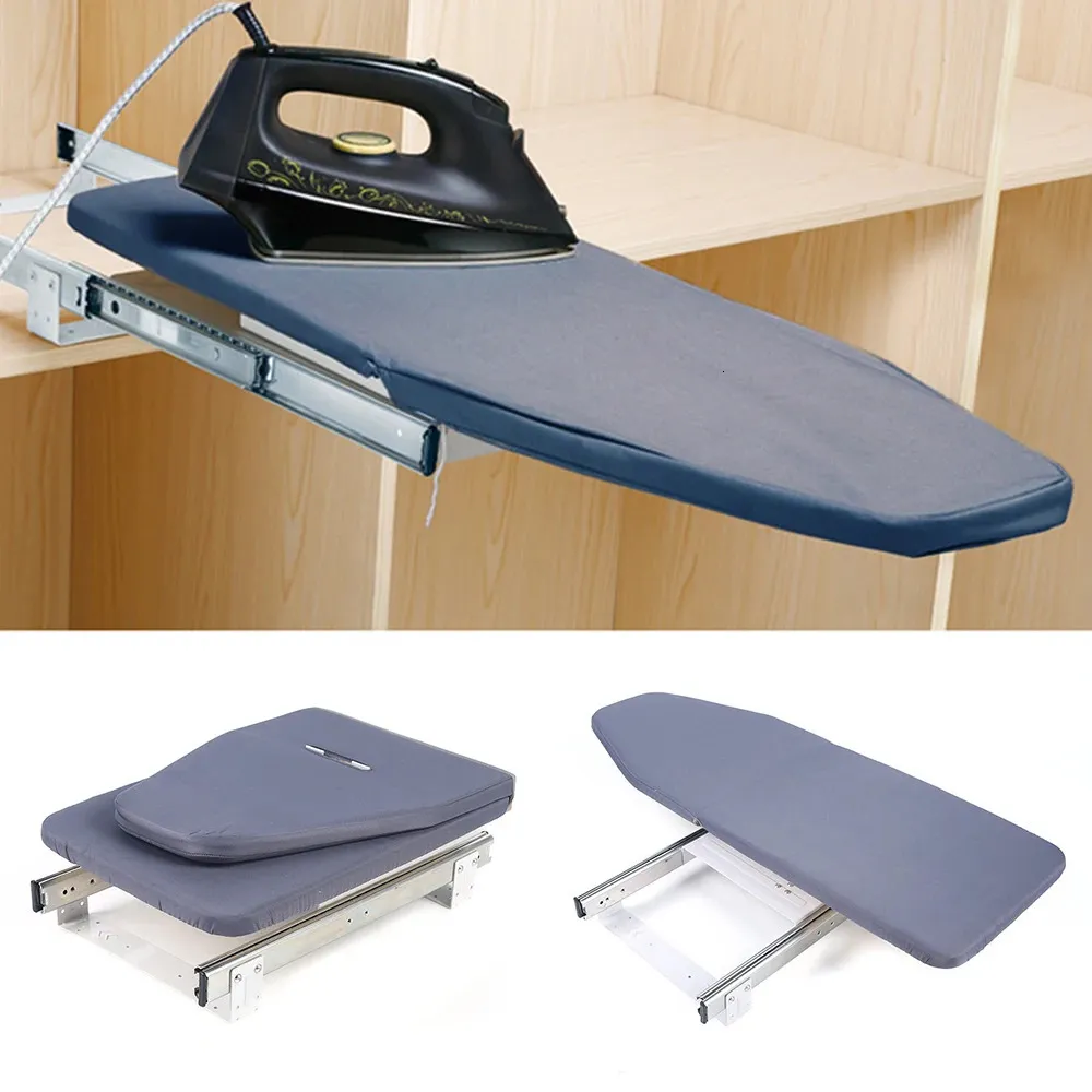 Retractable Ironing Board Closet PullOut Stow Away In The Cabinet Easy To Install 180 Degree Rotation Push Pull 240201