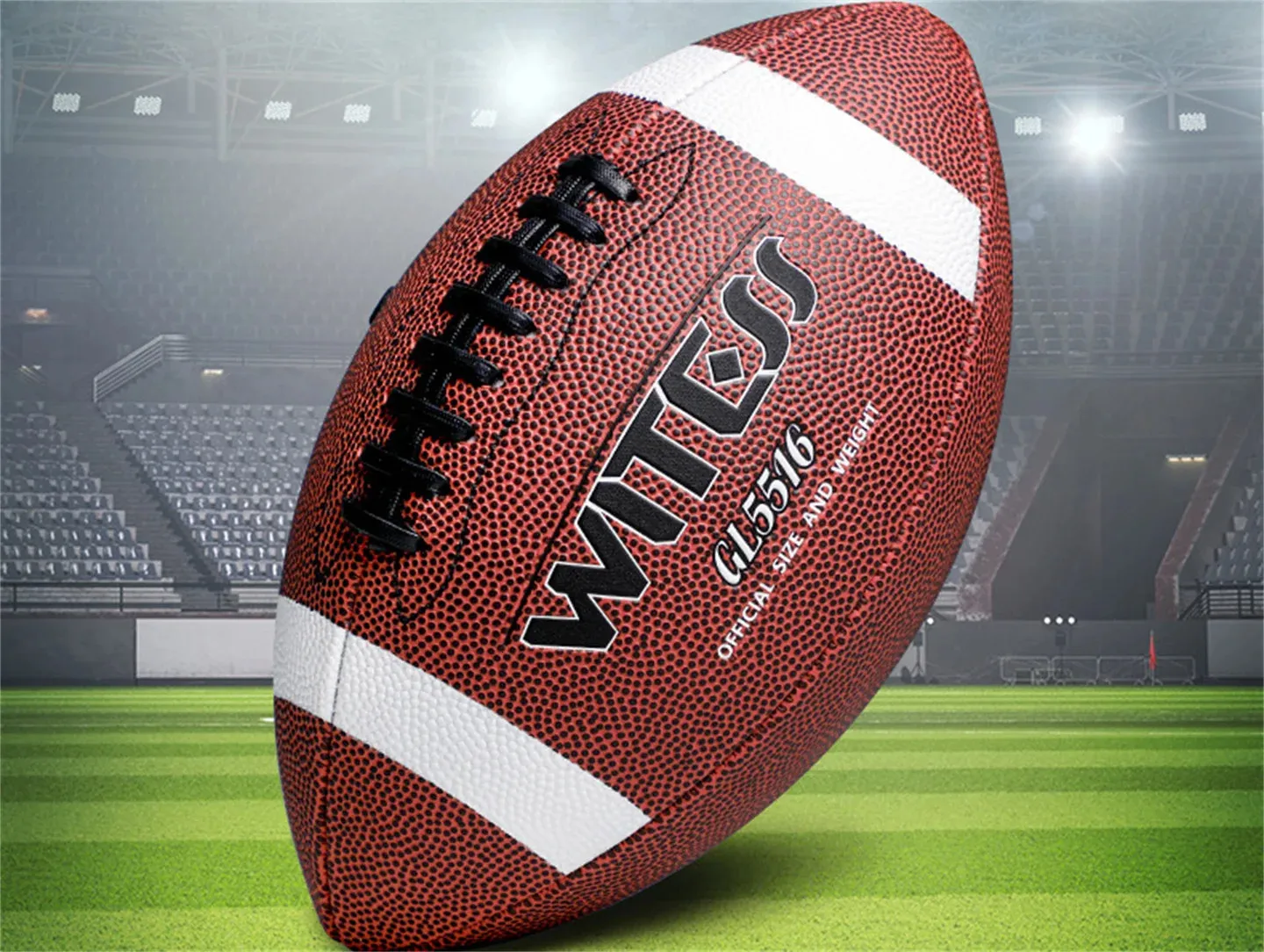 Ballon De Rugby Taille 9 PU Composite – Cousu Main – Entraînement & Loisir Tous Niveaux