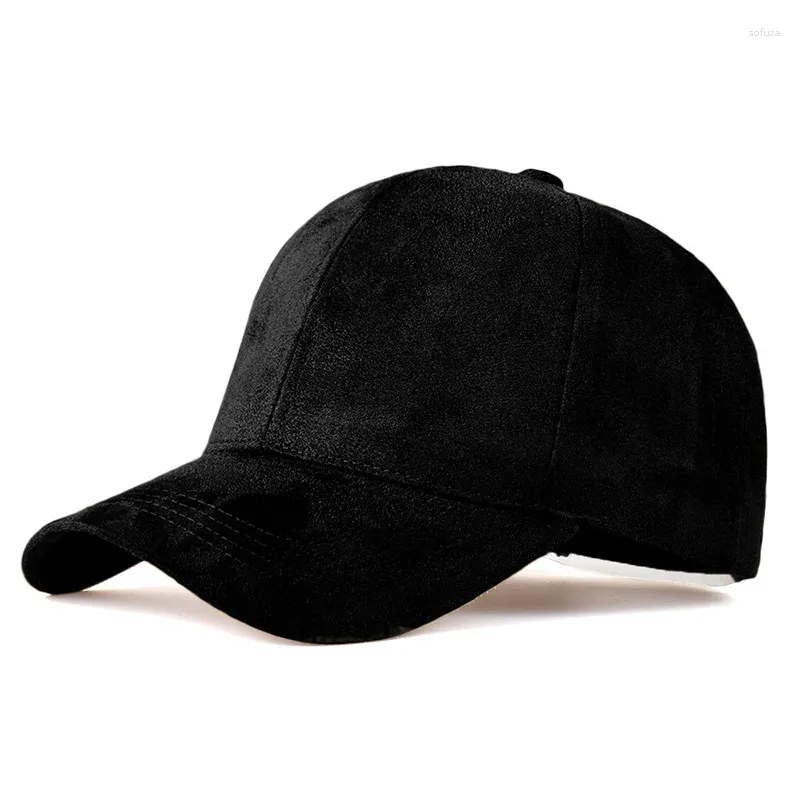 Ballkappen Mode Marke Snapback Baseballmütze Frauen Gorra Straße Hip Hop Mann Wildleder Hüte für Damen Schwarz Grau Casquette