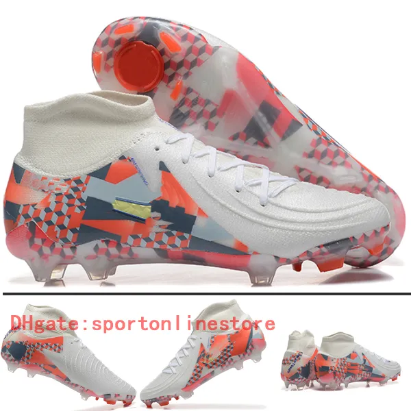 Send With Bag outdoor Football Boots Elite FG High Top Socks Soccer Cleats For Mens Soft Leather Comfortable Training Knit Football Shoes scarpe