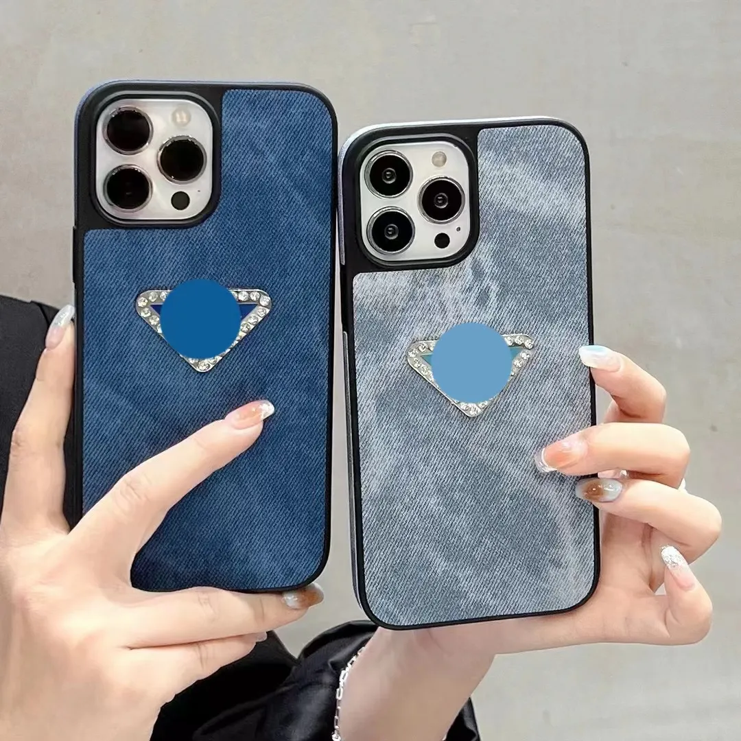 Luxury phone Case iphone 14 pro max Case 14 13 12 15PlusP designed 15pro's best-selling model P denim