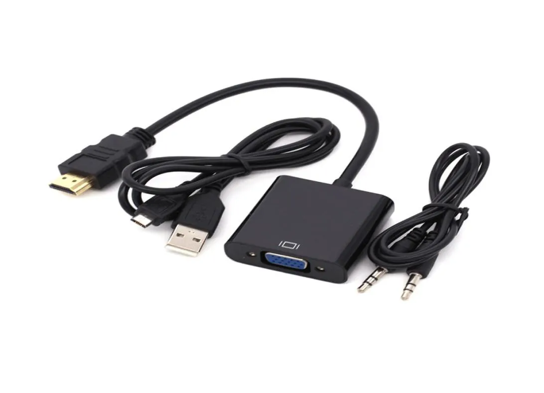 1080P HD Male naar VGA Female Kabel Converter Digitaal naar Analoog Video o Voeding HDTV Adapter Voor Tablet5752407