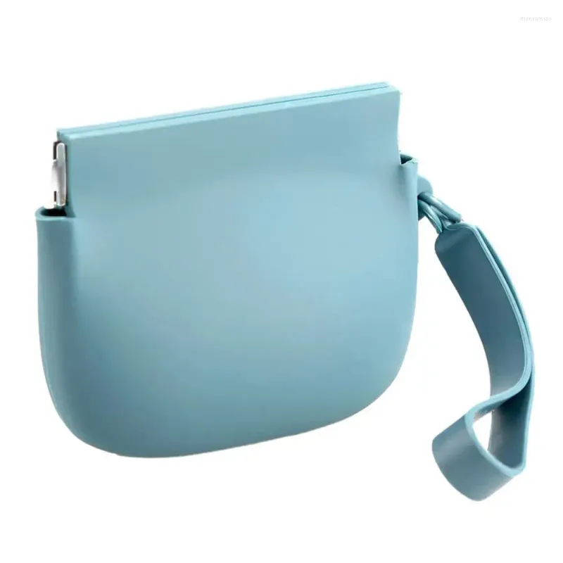 Bolsas de armazenamento compacto bolsa silicone multifuncional bolsa para mulheres portátil saco batom