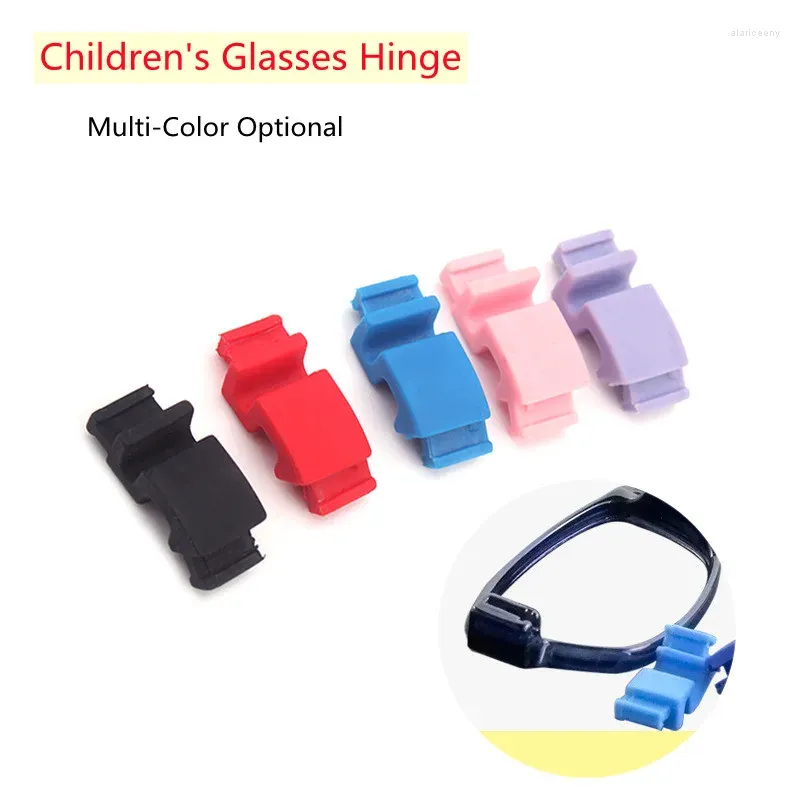 Cadres de lunettes de soleil 3 paires/lot Cassette Temple charnière lunettes pour enfants accessoires élastiques en caoutchouc accessoires en Silicone